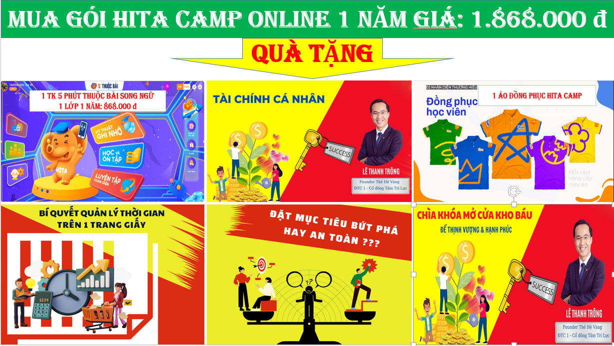 hita camp online - quà tặng cho cha mẹ hiền tài